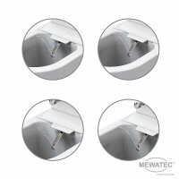 MEWATEC EasyUp Premium Dusch WC Komplettanlage wandhängend