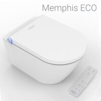 MEWATEC Memphis Eco Dusch WC Komplettanlage wandhängend, spülrandlos