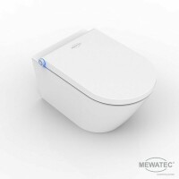 MEWATEC Memphis Eco Dusch WC Komplettanlage wandhängend, spülrandlos