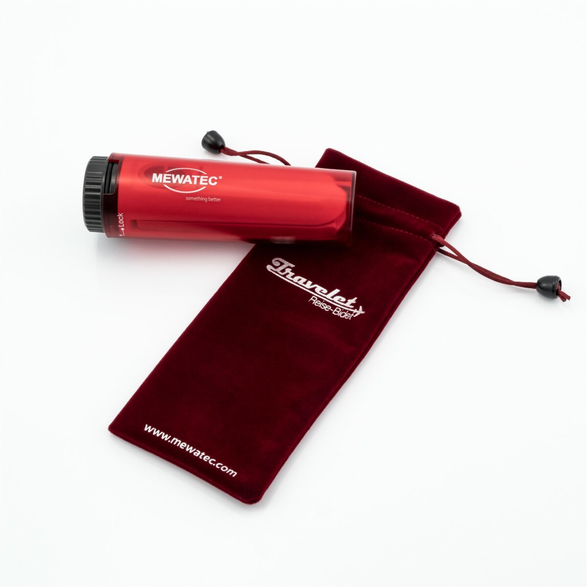 MEWATEC Travelet 1.0 Reise Dusch-WC in Rot