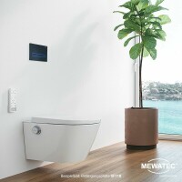 MEWATEC Vorwandelement SlimFix SF118 schwarz - LED