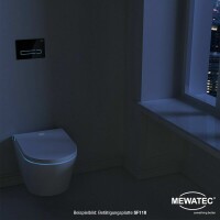 MEWATEC Vorwandelement SlimFix SF118 schwarz - LED