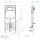 MEWATEC Vorwandelement SlimFix SF118 schwarz - LED