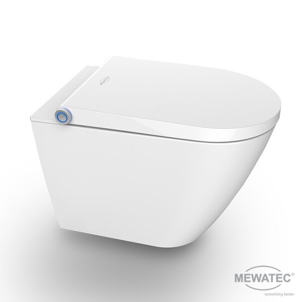 MEWATEC Memphis Basic Dusch WC Komplettanlage bodenstehend, spülrandlos