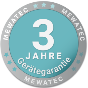3 Jahre erweiterte Garantie auf alle MEWATEC-Produkte